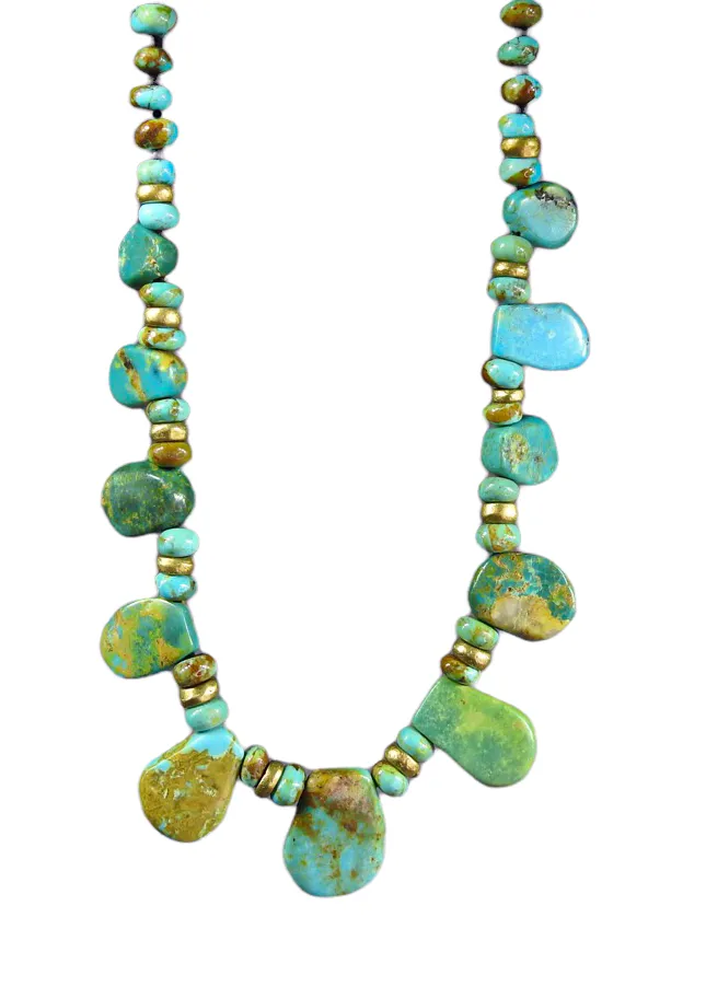 Kingman Arizona Turquoise Vintage Pendant Necklace