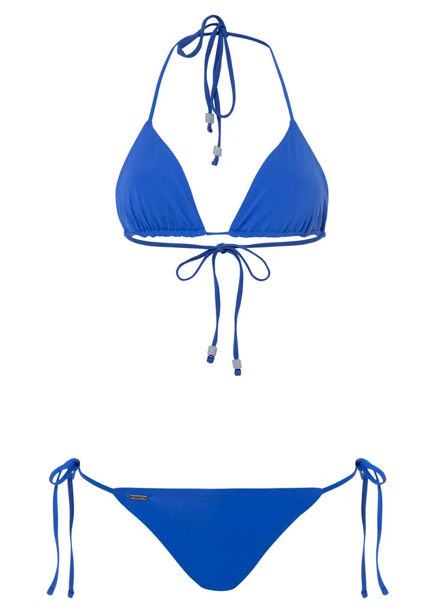 Maaji Lapis Blue Balmy Sliding Triangle Bikini Top