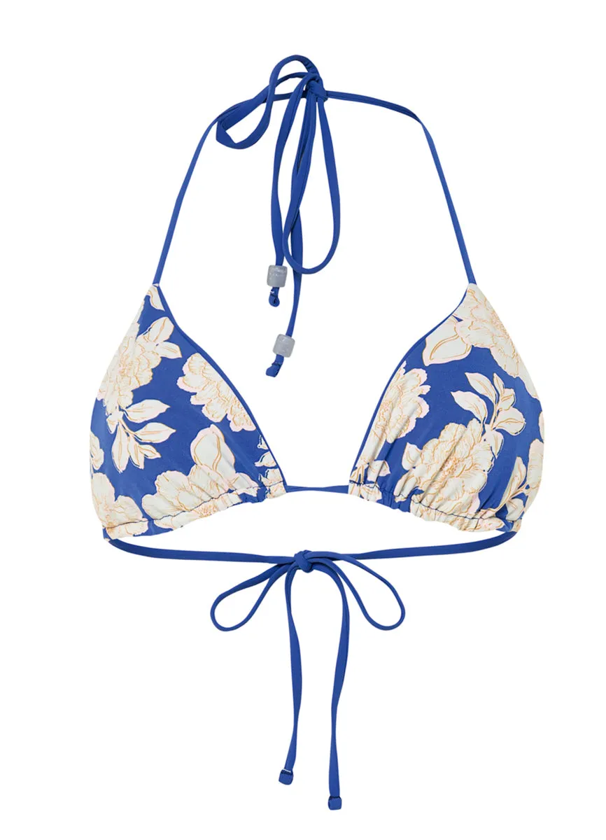 Maaji Lapis Blue Balmy Sliding Triangle Bikini Top