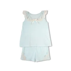 MELANIA GIRLS’ JERSEY COTTON PYJAMA MINT