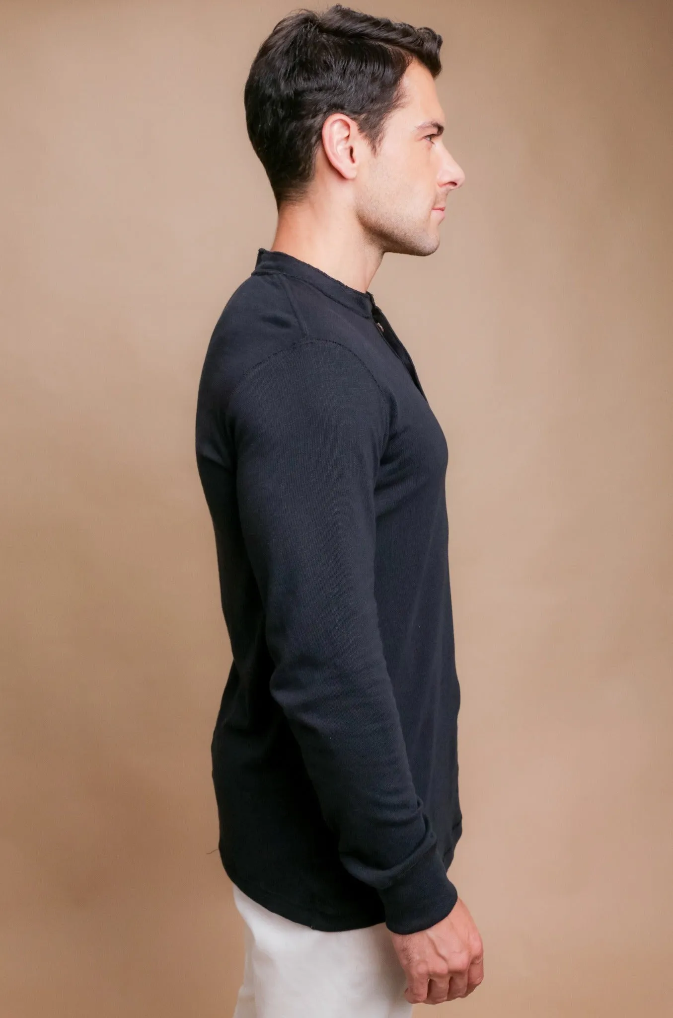 Men's Henley Long Sleeve Shirt