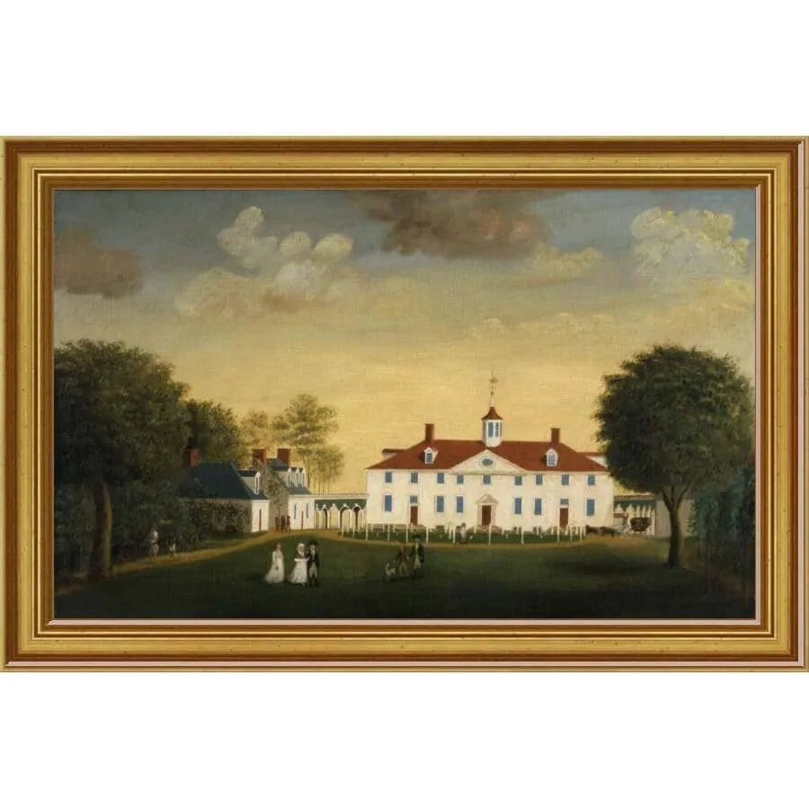 Mount Vernon 1792 West Front Framed Print: Small Edition