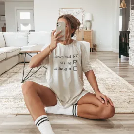 Not at the Gym • Cream Tee