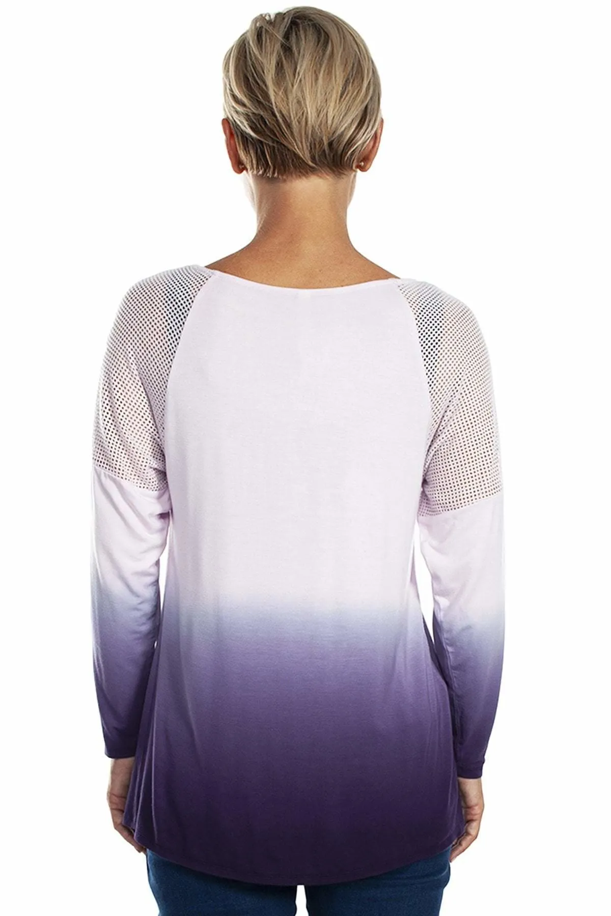 Ombre Net Mesh Inset Top - FINAL SALE