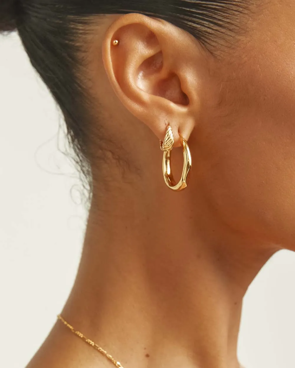 Organica Hoop Earrings Small (RRP $149AUD)