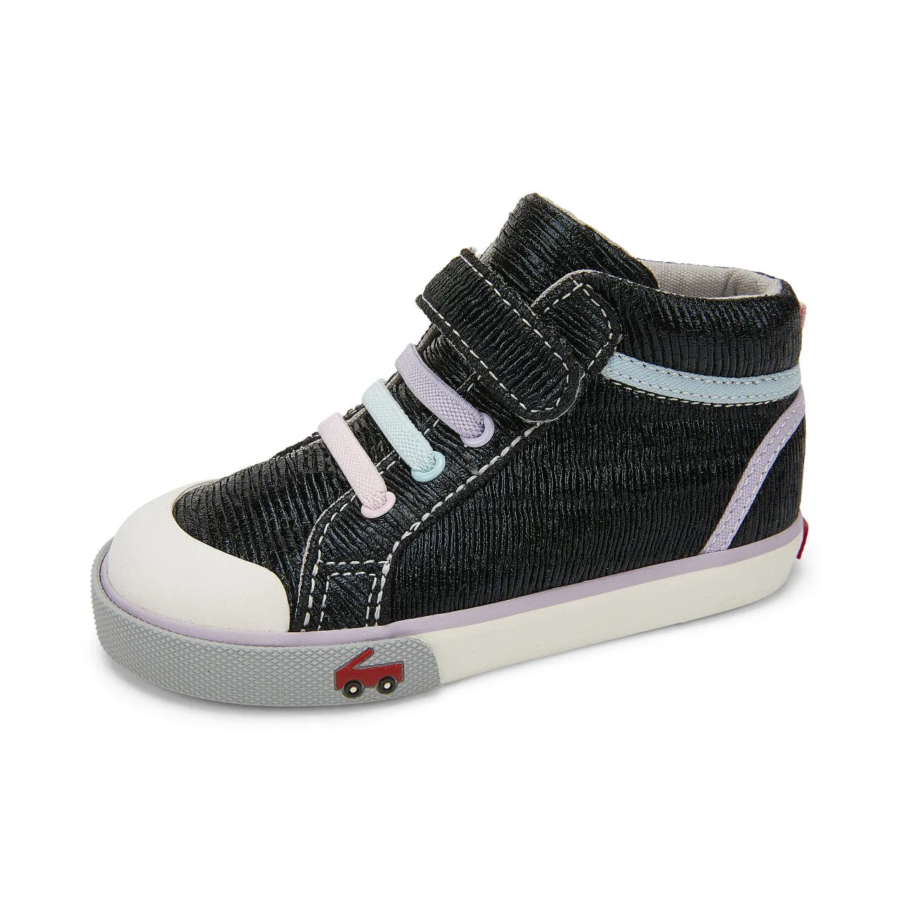 Peyton Hi-Top Sneaker - Black Sparkle