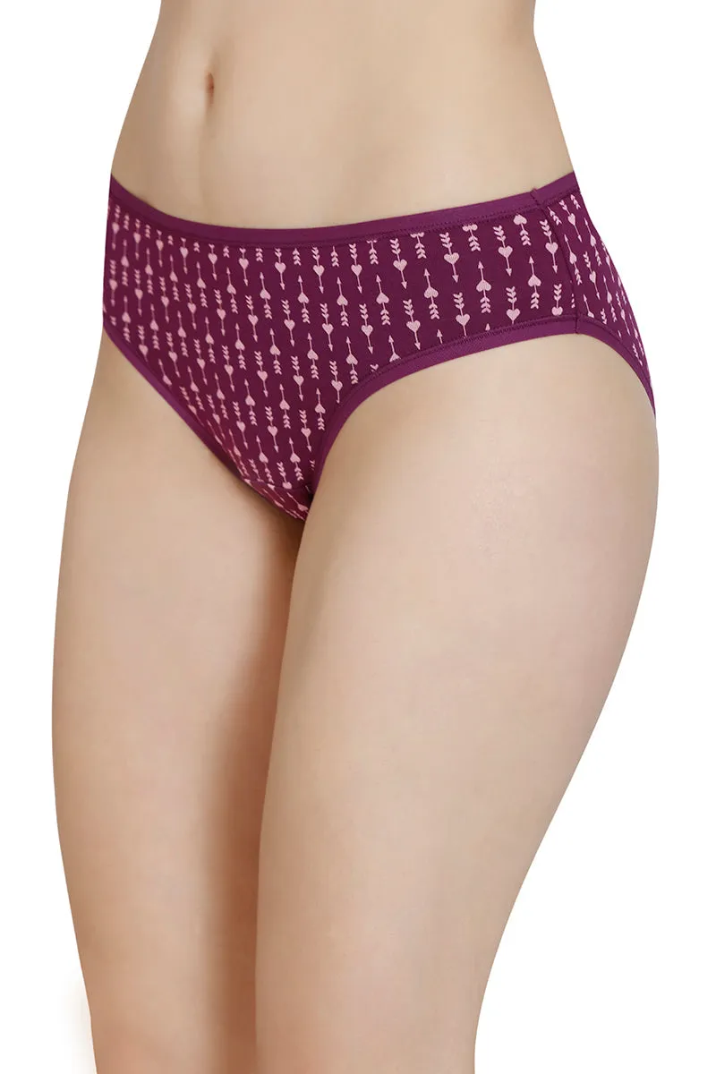 Printed Low Rise Bikini Panty (Pack of 3)