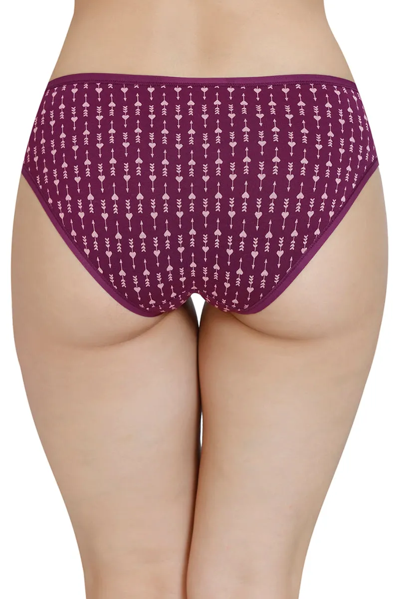 Printed Low Rise Bikini Panty (Pack of 3)