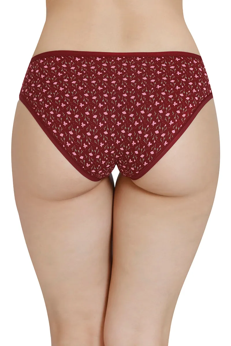 Printed Low Rise Bikini Panty (Pack of 3)