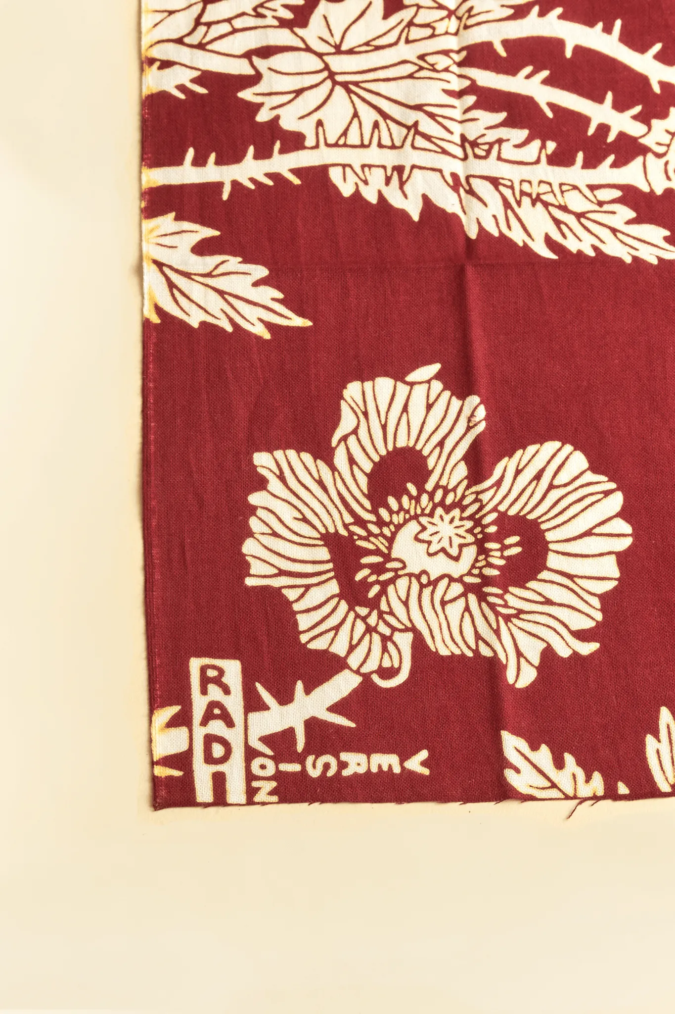 Radiall Badass Flower Bandana - Burgundy