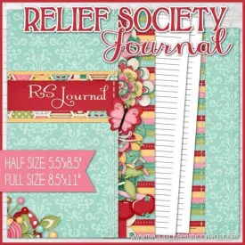 Relief Society Journal {Full & Half Size} PRINTABLE