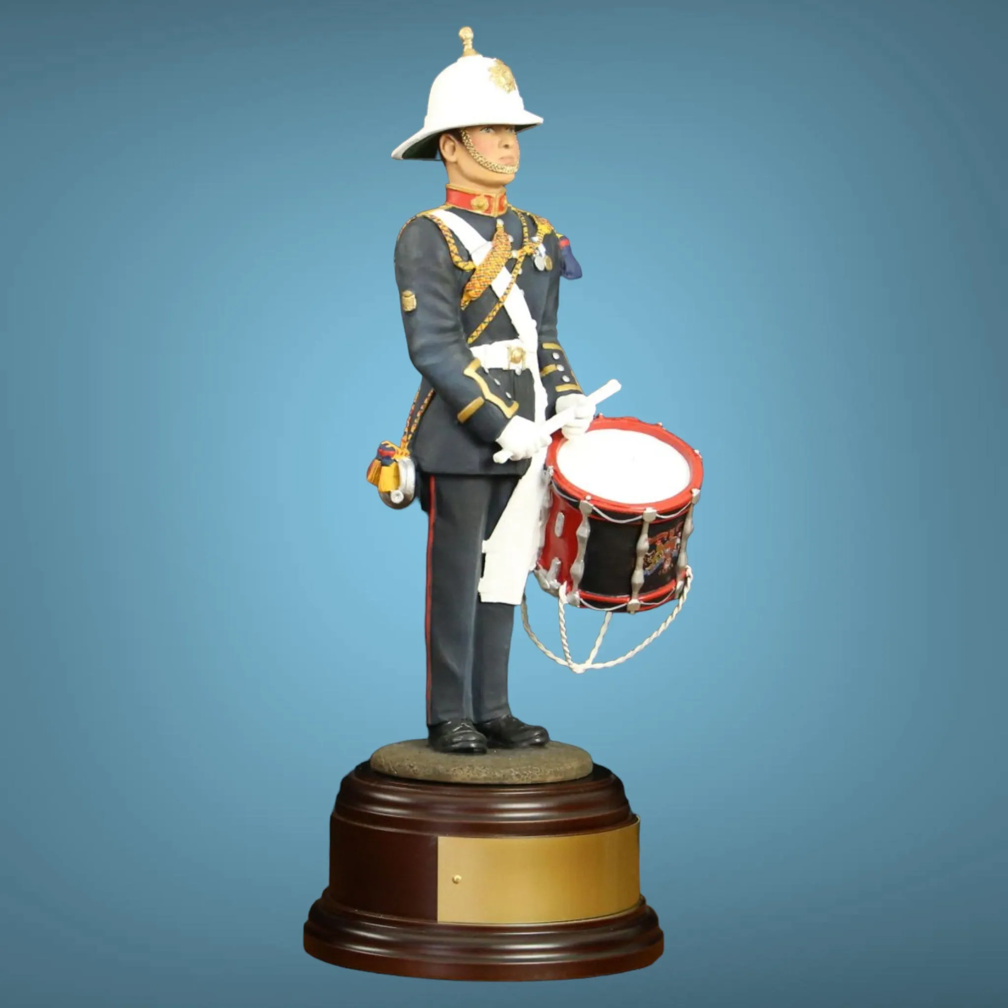 Royal Marines Hand-Painted Drummer & Bugler Figurine - B77b HP