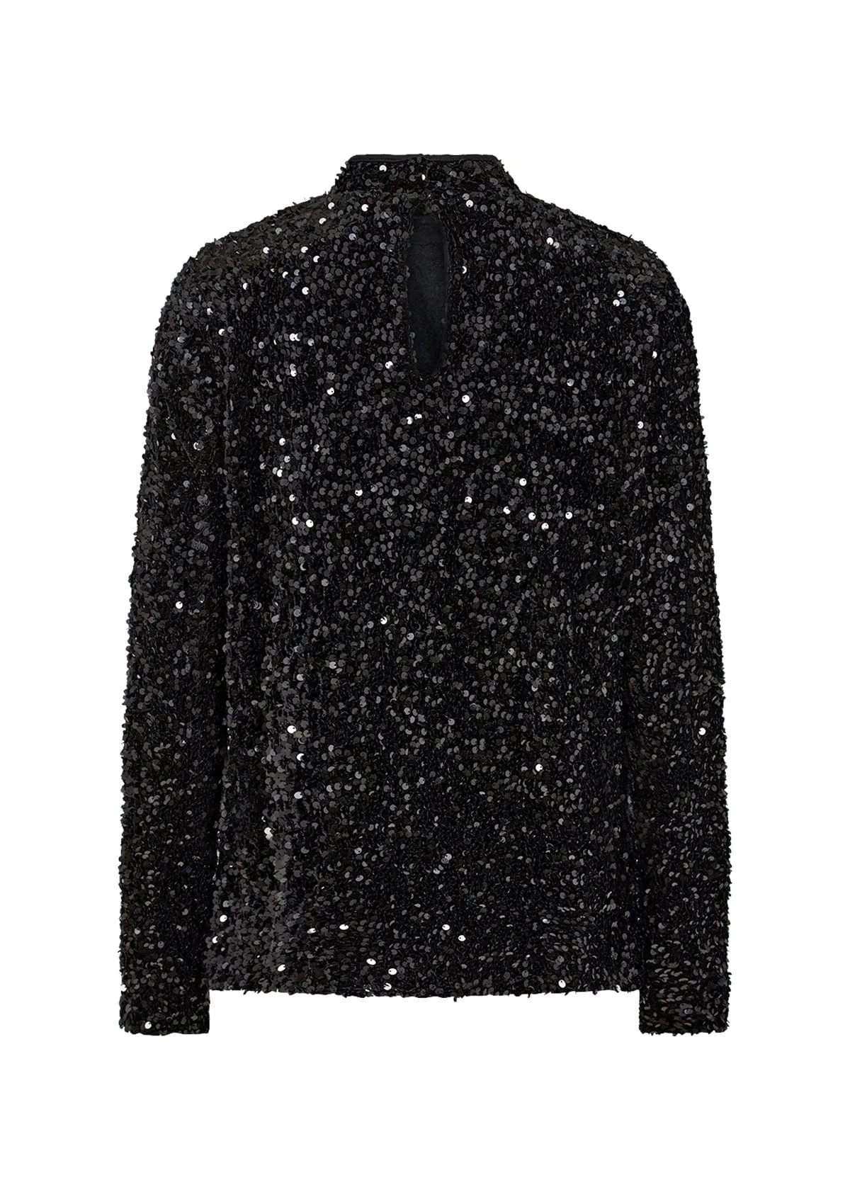 Soya Concept Sequin Top Black