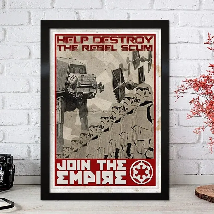 Star Wars Inspired Propaganda Pop Art Premium Quality Canvas Prints