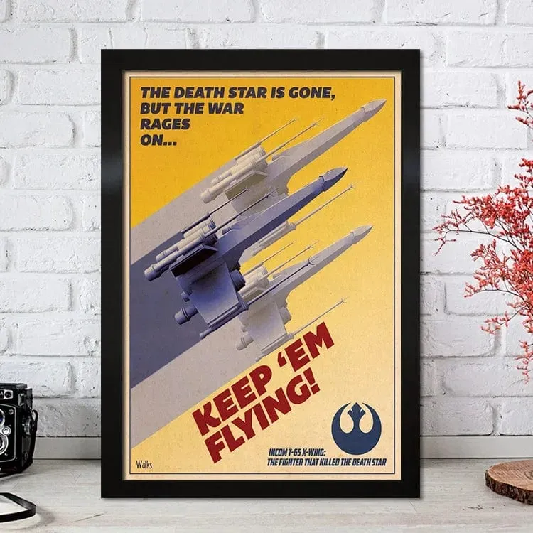 Star Wars Inspired Propaganda Pop Art Premium Quality Canvas Prints