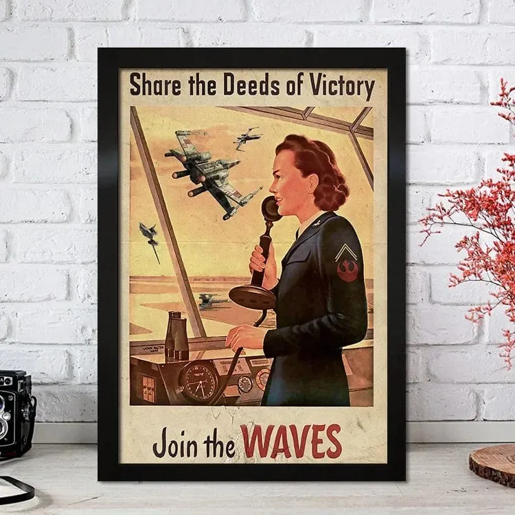 Star Wars Inspired Propaganda Pop Art Premium Quality Canvas Prints