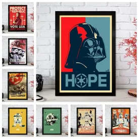 Star Wars Inspired Propaganda Pop Art Premium Quality Canvas Prints