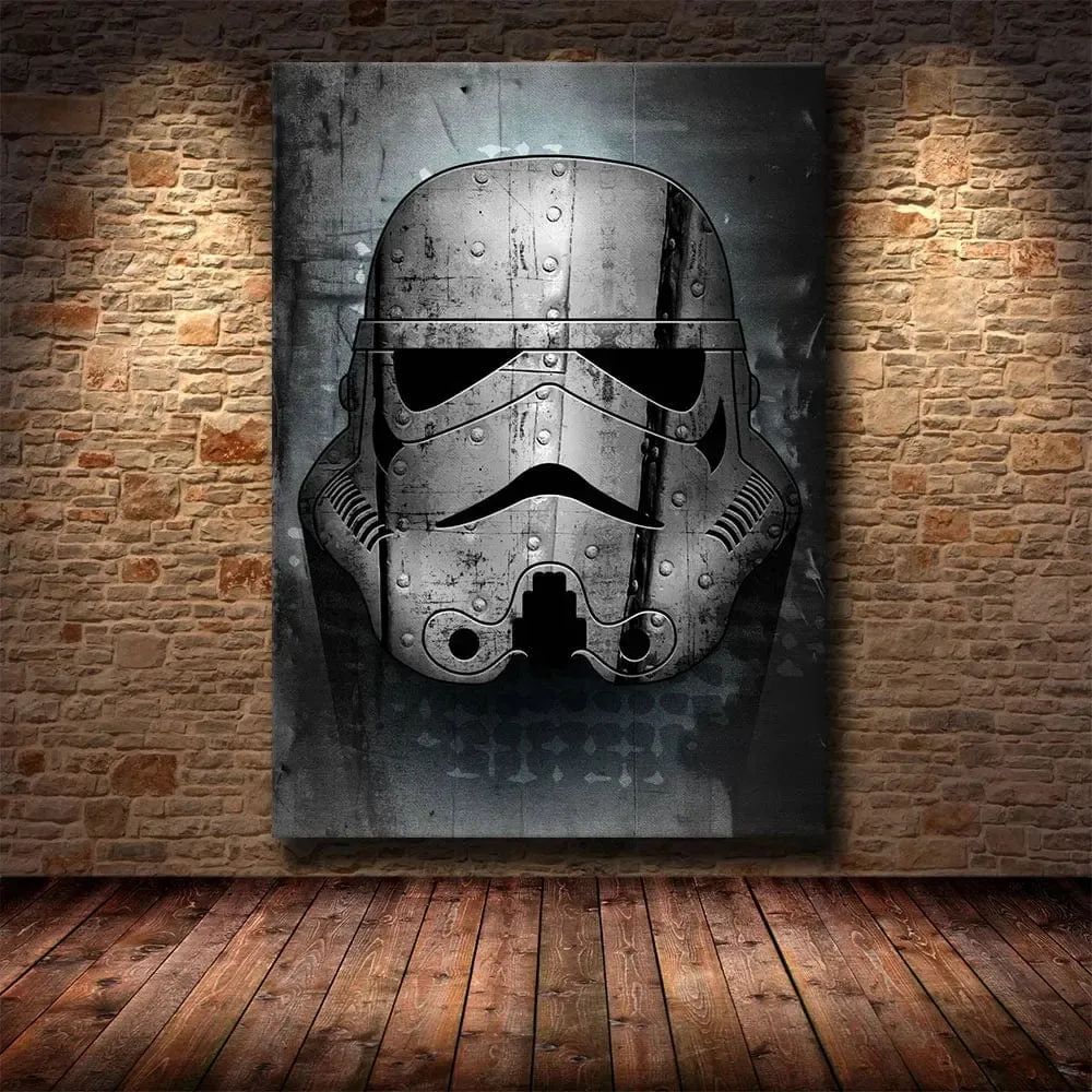 Star Wars Inspired Storm Trooper Abstract Art Premium Quality Canvas Prints