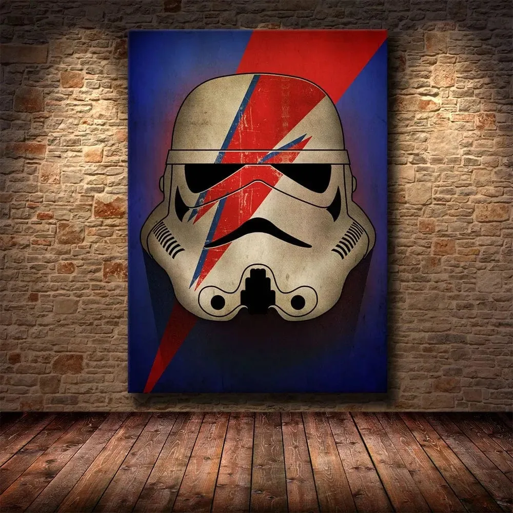 Star Wars Inspired Storm Trooper Abstract Art Premium Quality Canvas Prints