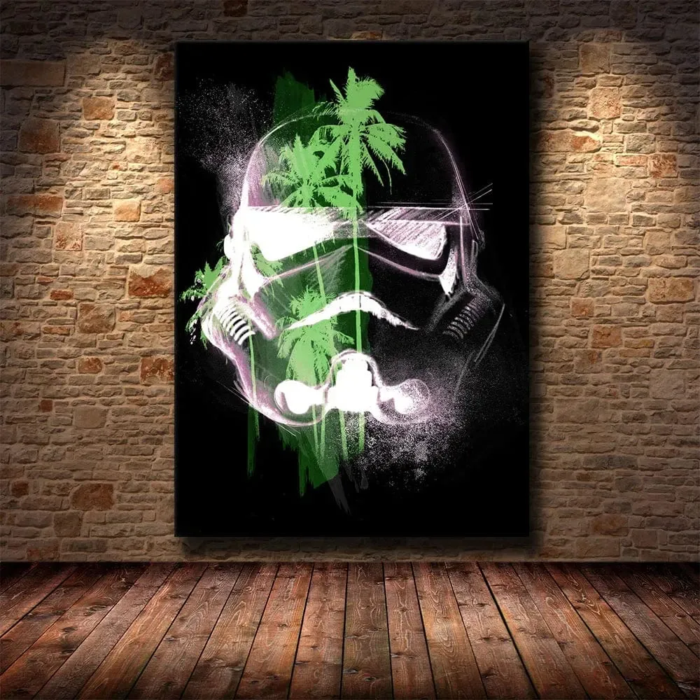 Star Wars Inspired Storm Trooper Abstract Art Premium Quality Canvas Prints