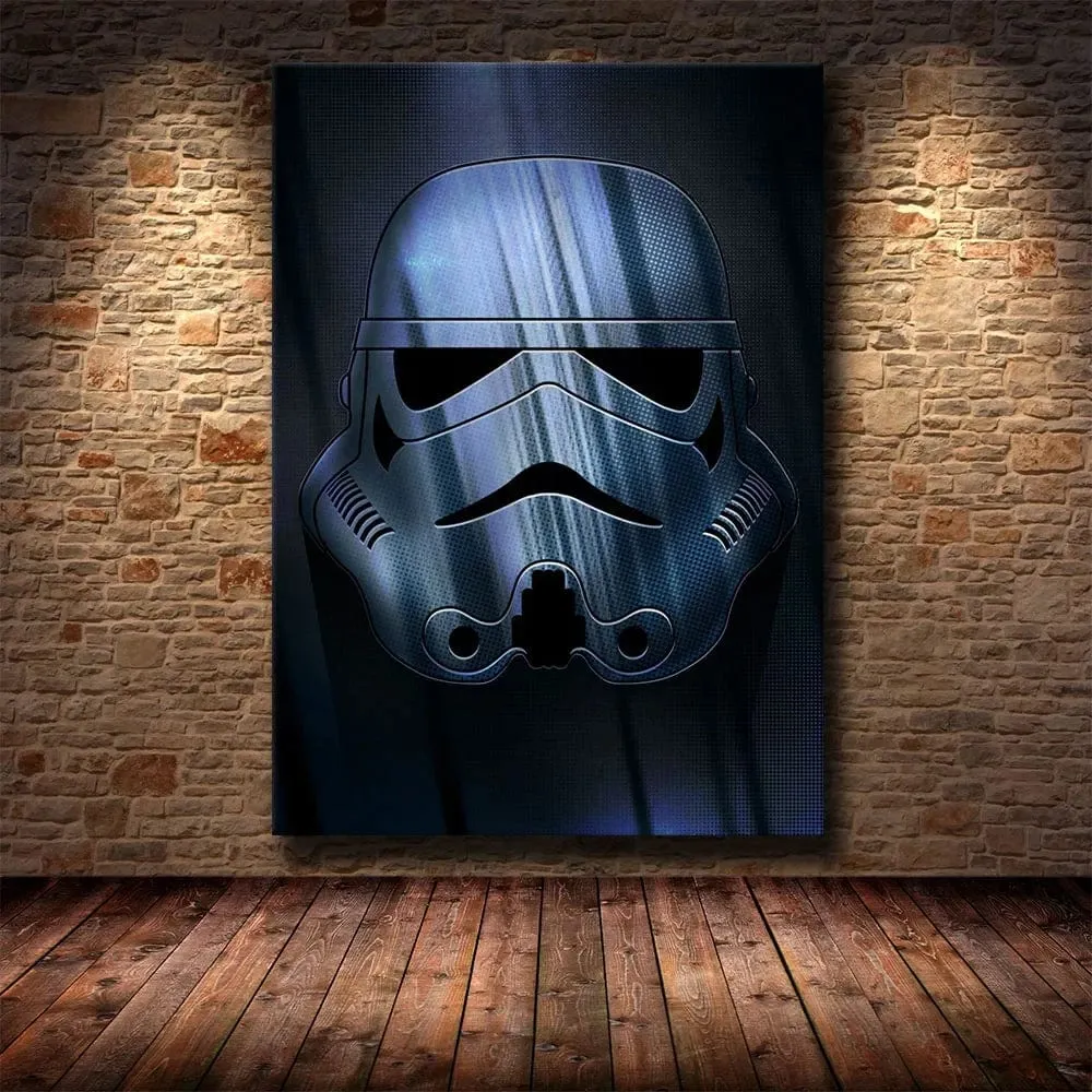 Star Wars Inspired Storm Trooper Abstract Art Premium Quality Canvas Prints