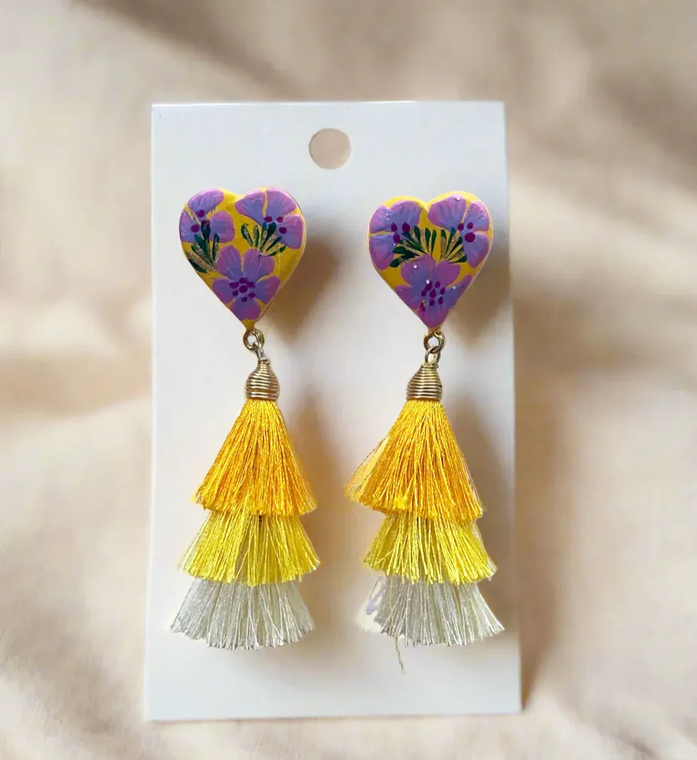 Teresa heart earrings