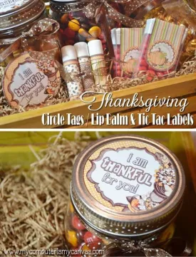 Thanksgiving Favors & Tags PRINTABLE {Clearance}