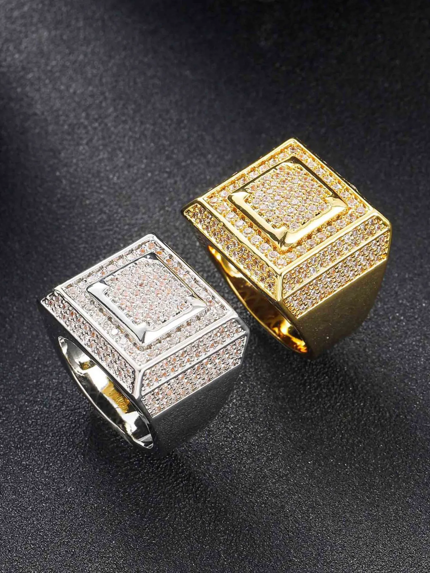 Thesupermade Hip Hop Zirconia Ring