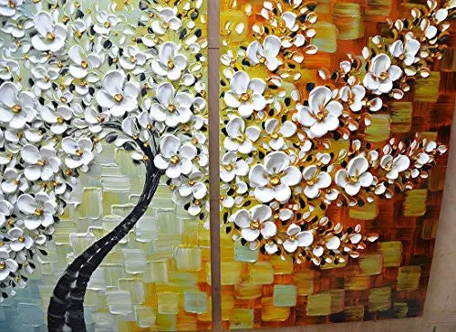 V-INSPIRE PAINTINGS, 20X30INCHX3 PAINTINGS OIL HAND PAINTING 3D HAND-PAINTED ON CANVAS ABSTRACT ARTWORK ART WOOD INSIDE FRAMED HANGING WALL DECORATION ABSTRACT PAINTING