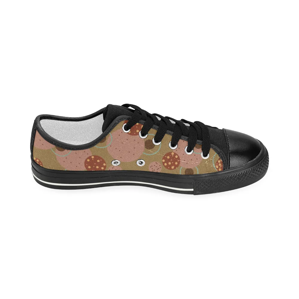 Women's Polka Dots Print Low Top Canvas Shoes